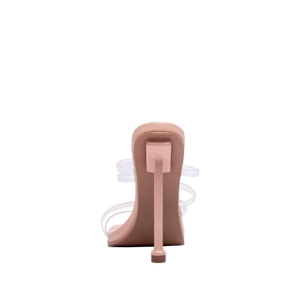QUPID GLEAMING CLEAR TPU HEELS
