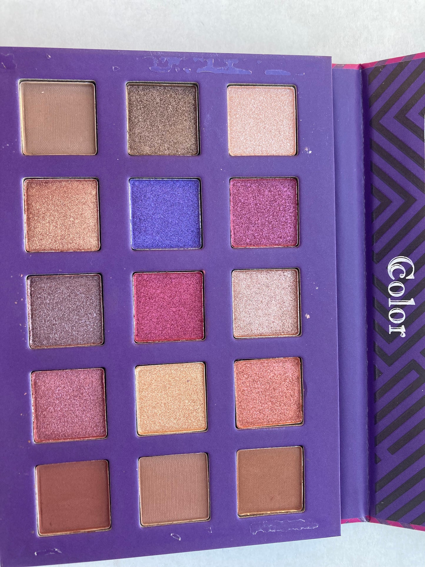 Ccolor Cosmetics - Twilight, 15-Color Eyeshadow Palette, Highly Pigmented, Long-Wearing, Easy-to-Blend, Blue & Purple Matte, Metallic & Shimmer Eye Shadow, Professionally Formulated Eye Makeup