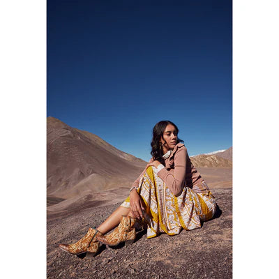 MYRA WESTRO WESTERN HAND-TOOLED BOOTIES