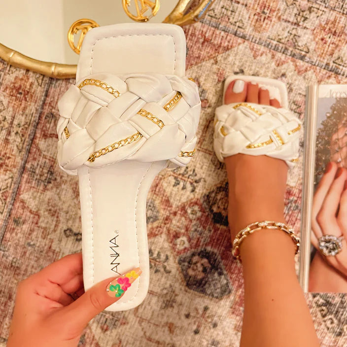 CARDI White Sandals