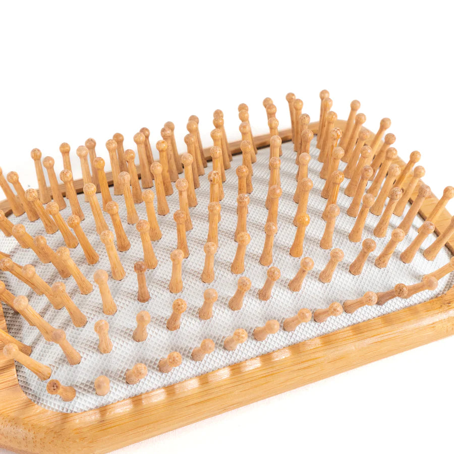 BAMBOO PADDLE CUSHION HAIR BRUSH