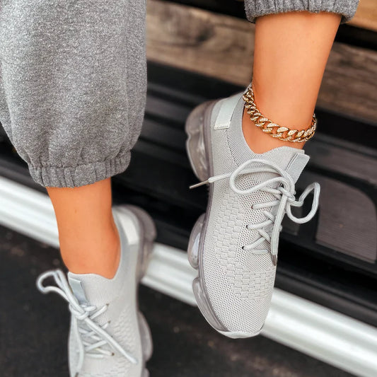 La Sheelah Grey Sneakers