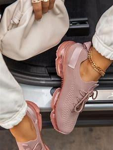 La Sheelah Mauve Sneakers